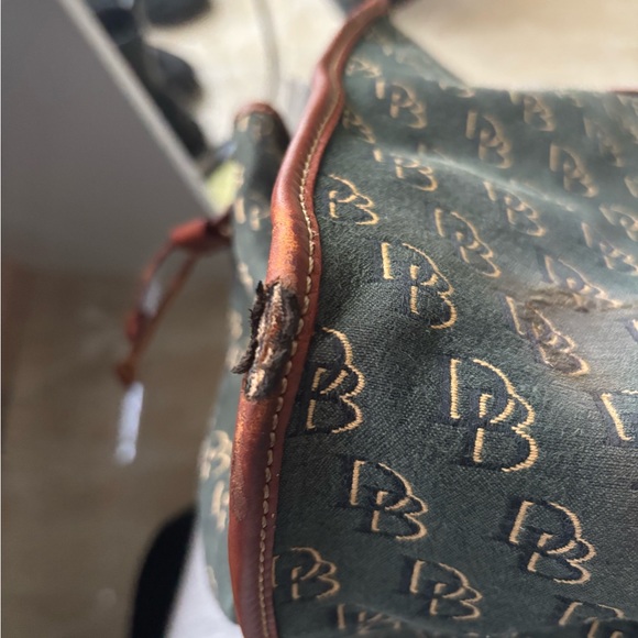 Dooney & Bourke Black and Brown Tote Bag - Picture 7 of 8